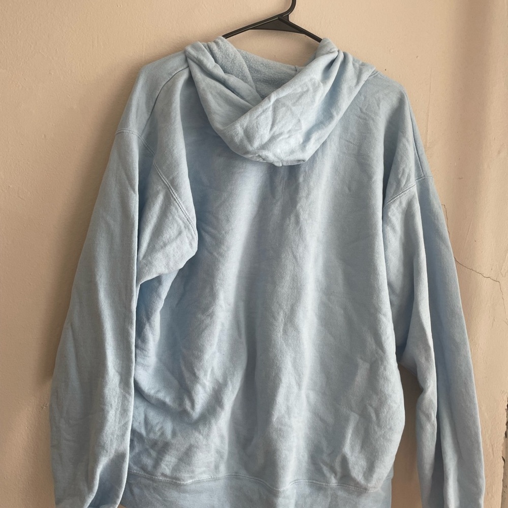Hanes light blue zip up - Picture 2 of 4
